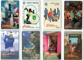 8 Telefonkarten British Virgin Islands