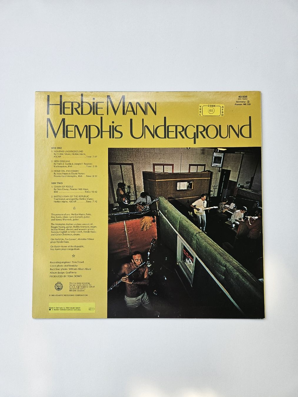 Dischi in vinile: Vinyl Herbie Mann - Memphis Underground – Usato da Zürich venduto da Mme.Sora 1