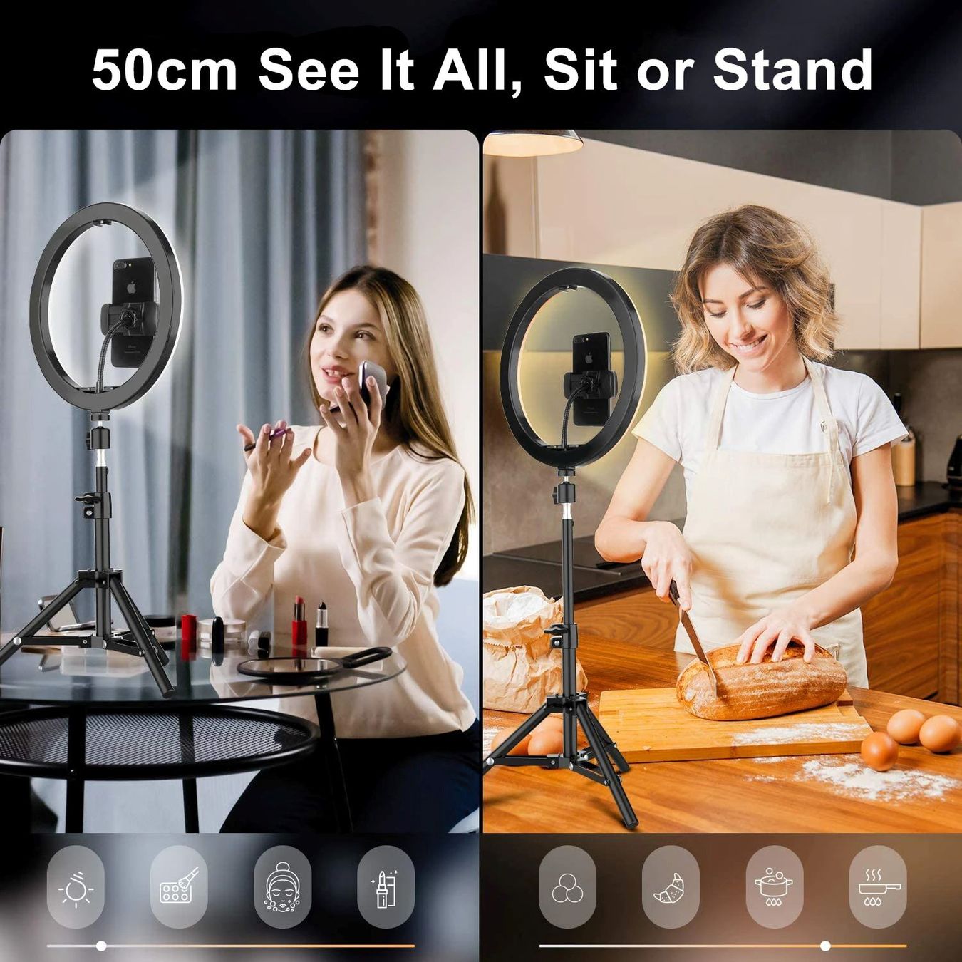 Treppiedi & Teste: Selfie-Ringlicht mit Stativ – Nuovo e nell'imballaggio originale da Unterägeri venduto da RmOnline 6