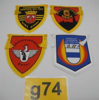 4 Wimpel, div. Feuerwehren, Nr. g74