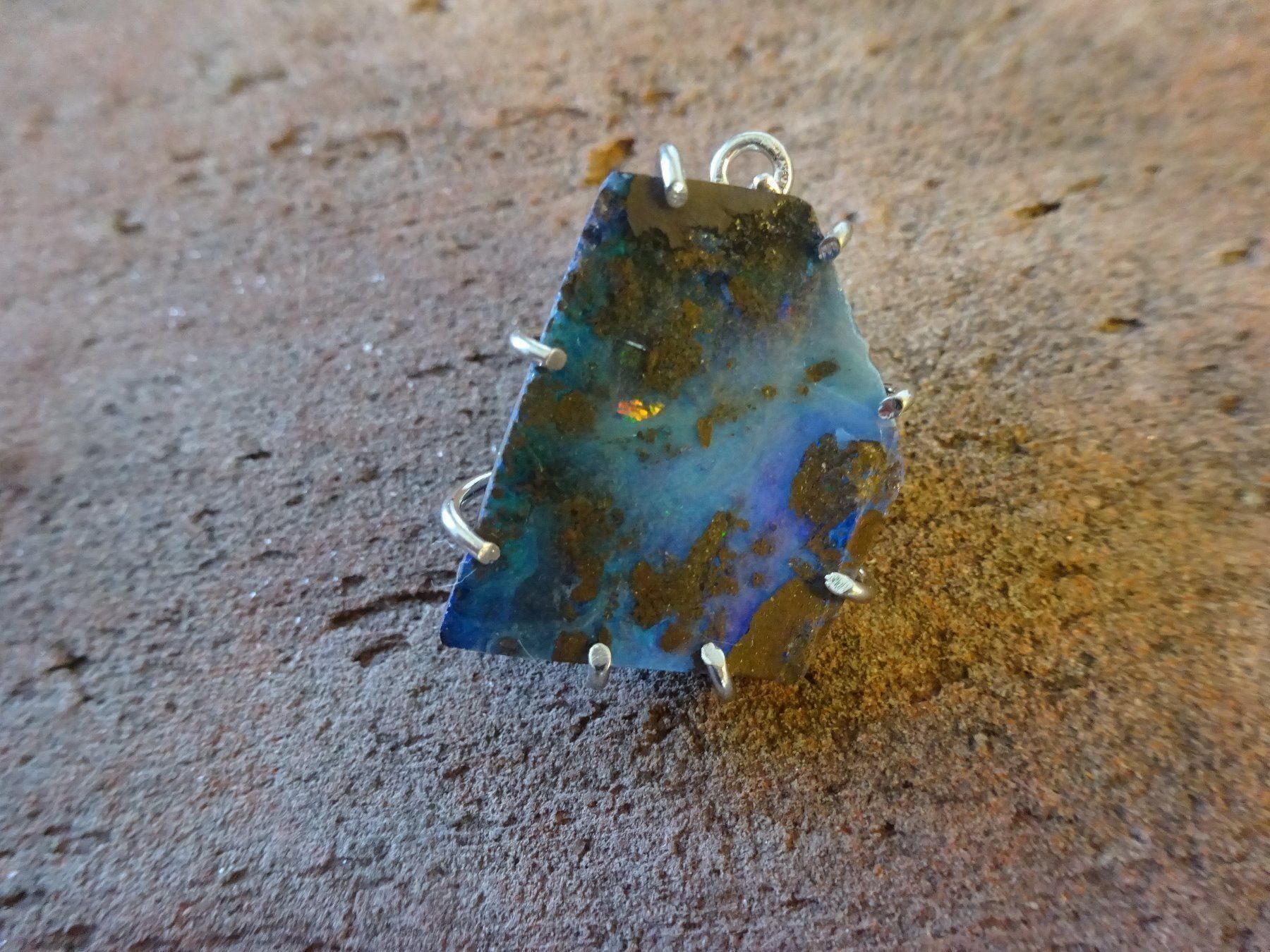 Ciondoli: Opal Anhänger S925 / Australien – Usato da Esslingen venduto da FetteSchnecke 4