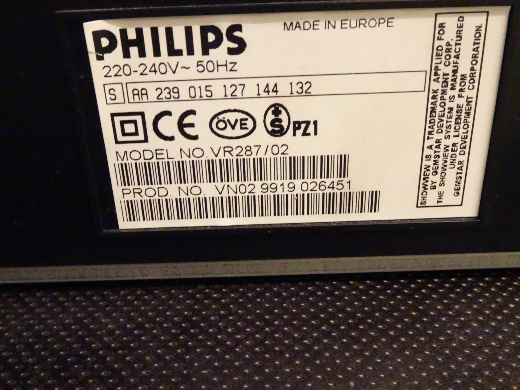 Philips Registratori: Videorecorder Philips VR 287/02 – Usato da Oberwangen b. Bern venduto da est_d8gf 1