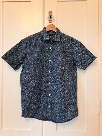 Accanto Kurzarm Hemd Gr. S - Sommerlich Bluse Floral Muster