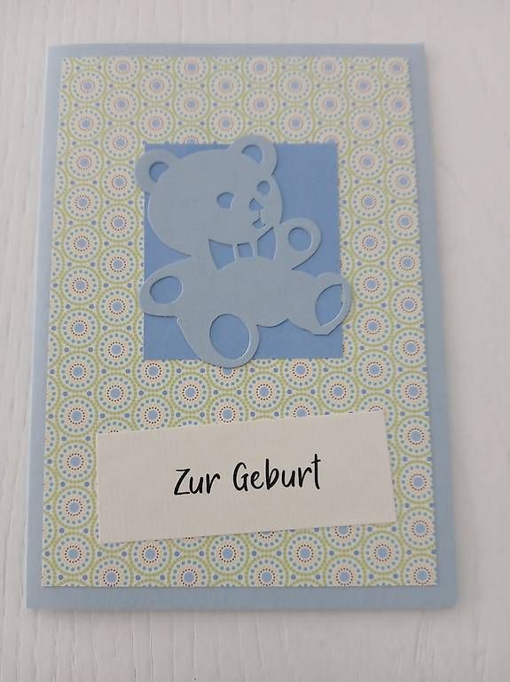 Cartoline: Karte Geburt blau – Usato da Flawil venduto da August023