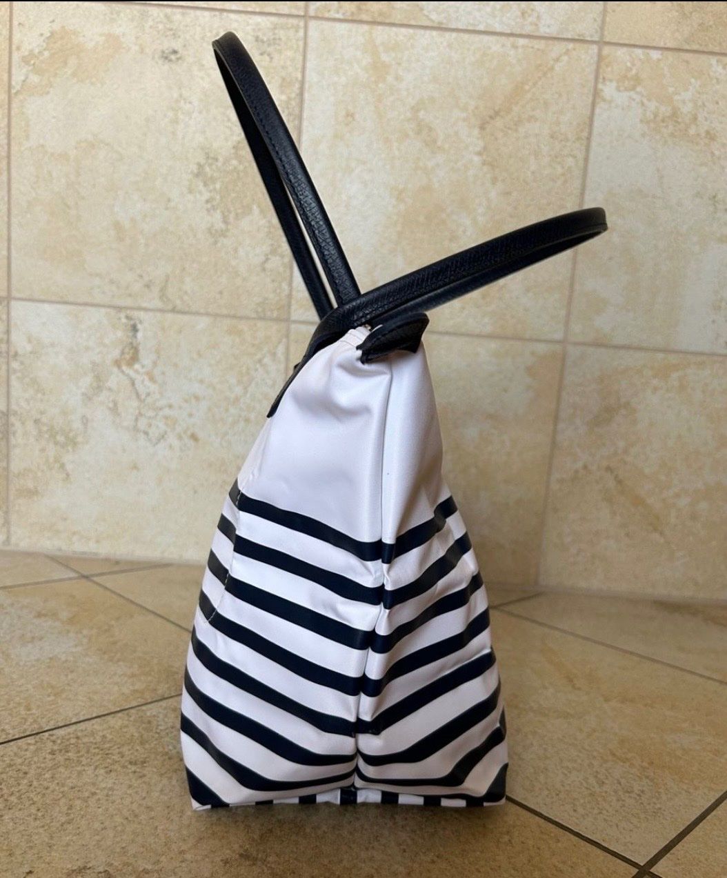 Longchamp Sacs femmes: Longchamp Pliage blau/weiss – D'occasion à Jona par n.ferrari 1