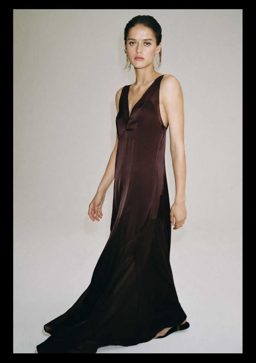 Zara Vestiti: LANGES SATINKLEID ZW COLLECTION Grösse XS neu – Nuovo (secondo la descrizione) da Wettswil venduto da nat_v9z5 2