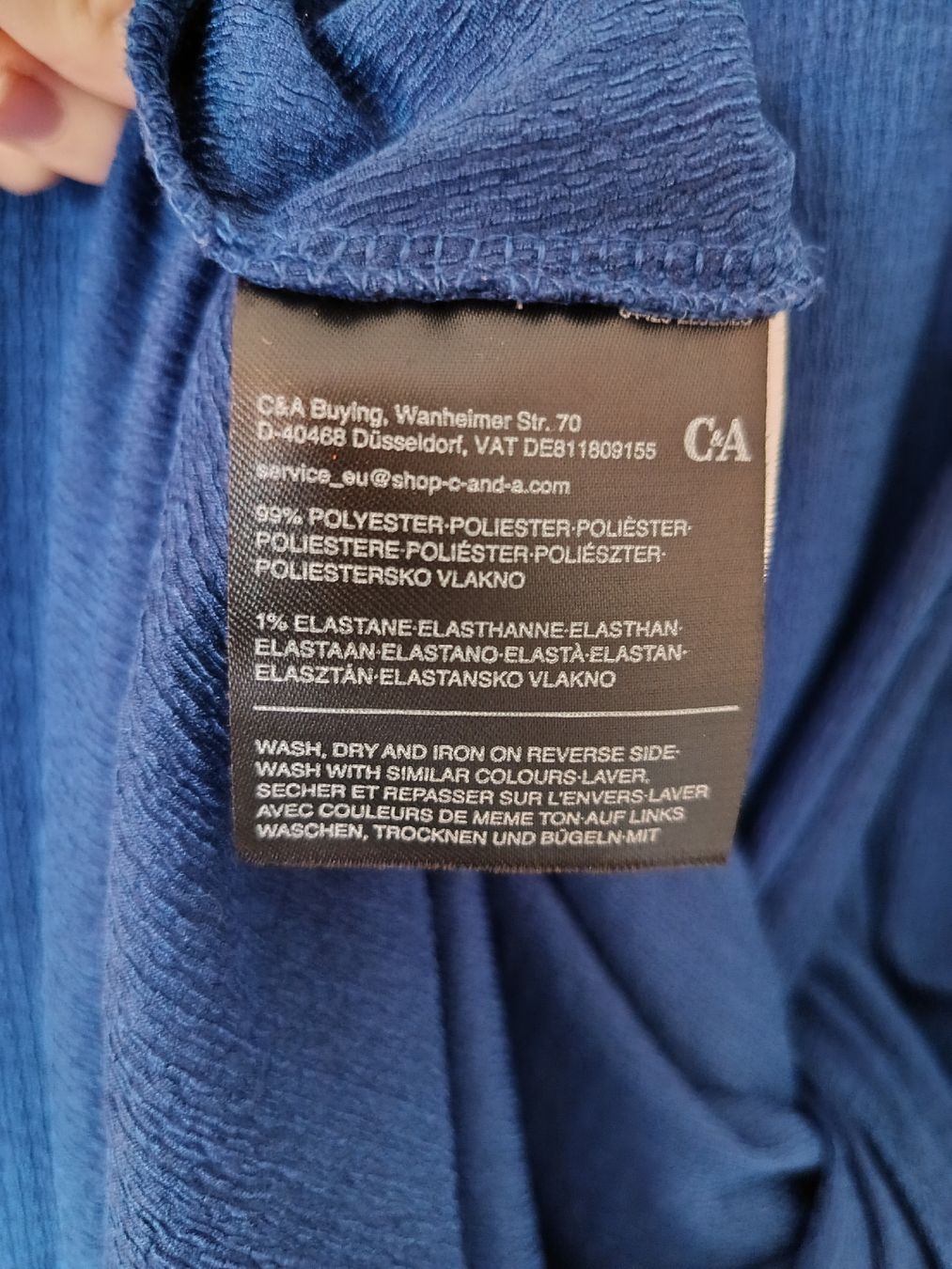 C&A Kleider: Blaues C&A - Kleid Gr. XS – Neu (gemäss Beschreibung) aus Lachen SZ von N.Bla 3