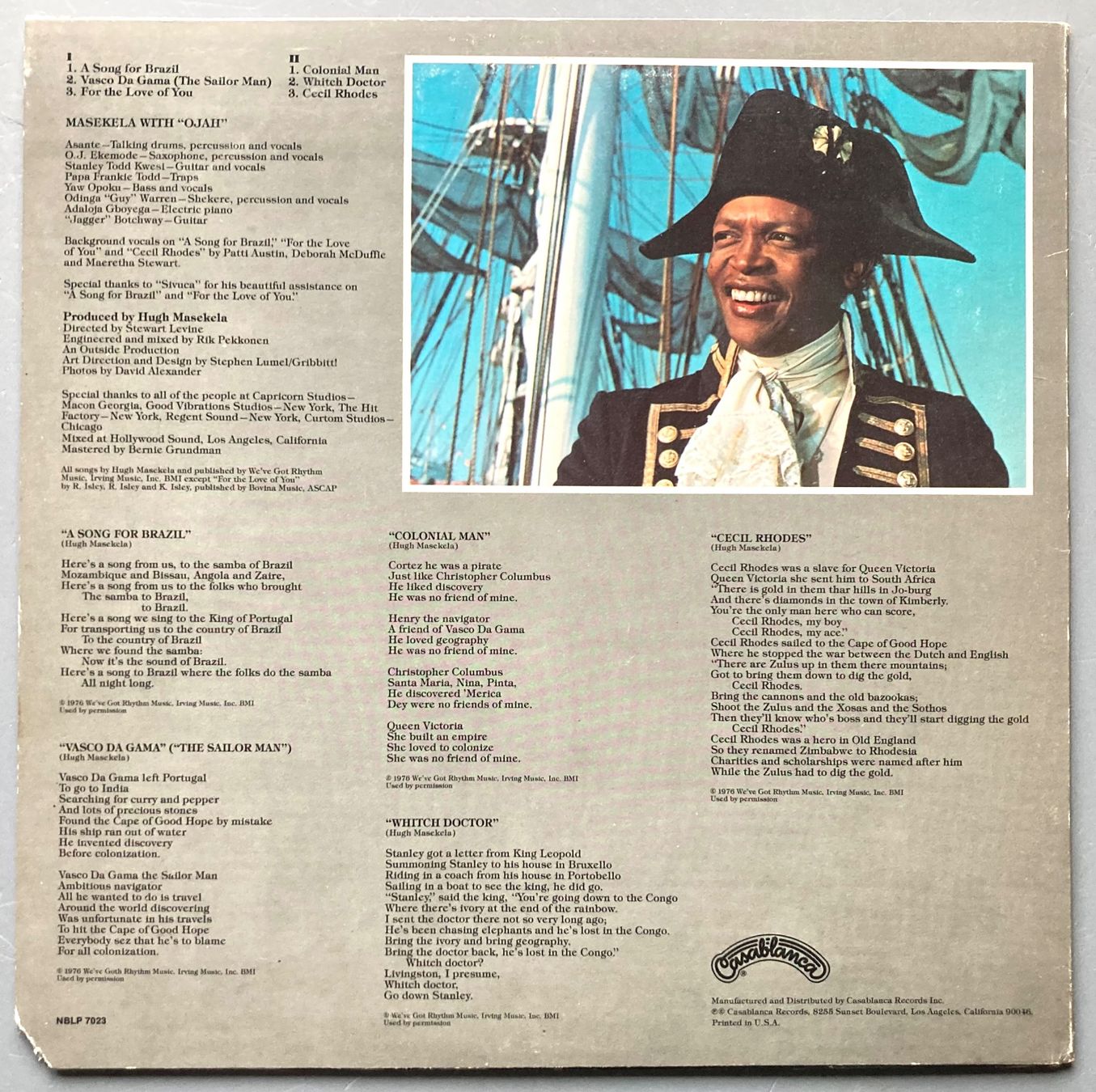 Dischi in vinile: HUGH MASEKELA - COLONIAL MAN – Usato da Poliez-Pittet venduto da Newtown-Records 1