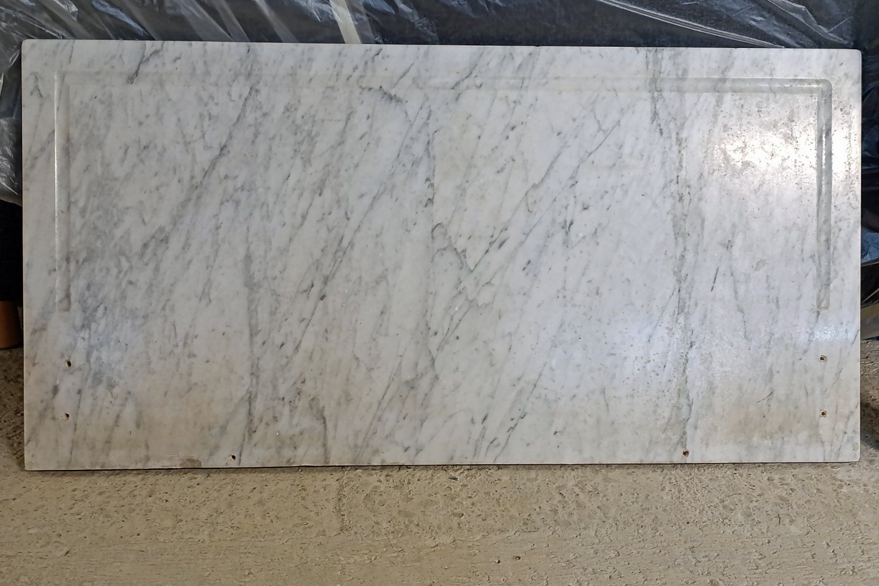 Piatti di portata: Schöne Marmorplatte 110x55.5x2cm gebraucht – Usato da Wittenbach venduto da rbstore