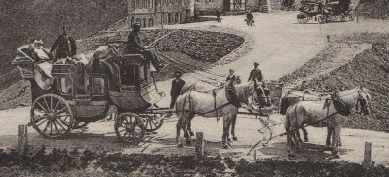 Cartoline postali: FURKA VS 1900 Postkutsche – Usato da Rothrist venduto da Clanx 1