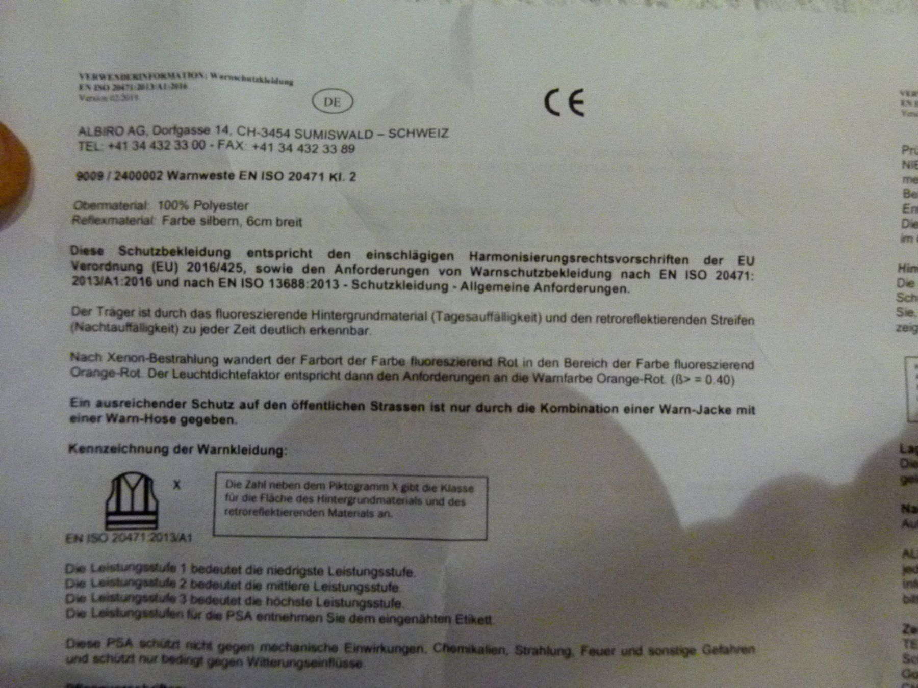 Gilets & Westen: Wikland Warnweste Gr. M – Neu (gemäss Beschreibung) aus Uerkheim von Kaufoption 8