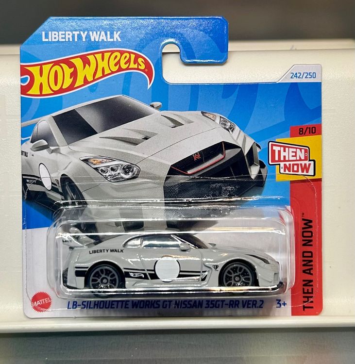 Hot Wheels LB-Silhouette Works GT Nissan 35GT-RR Ver.2, Grau, 1:64 – Sammlerauto Der 'Then And Now' Serie 8/10