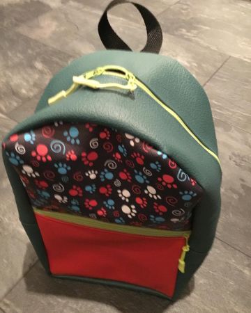Pfotenrucksack 30x20x11 Einzelstück