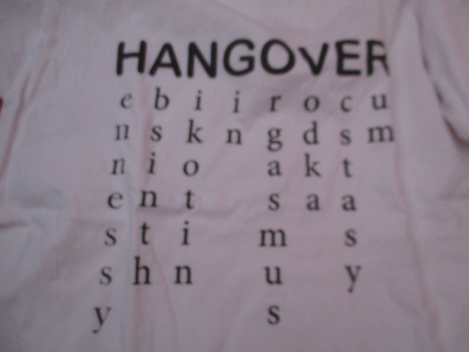 T-shirts: T Shirt Hangover – Neuf avec emballage d'origine à Birsfelden par alles-muss-raus