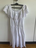 Sommerliches, weisses Kleid mit Spitze, Grösse M, neuwertig