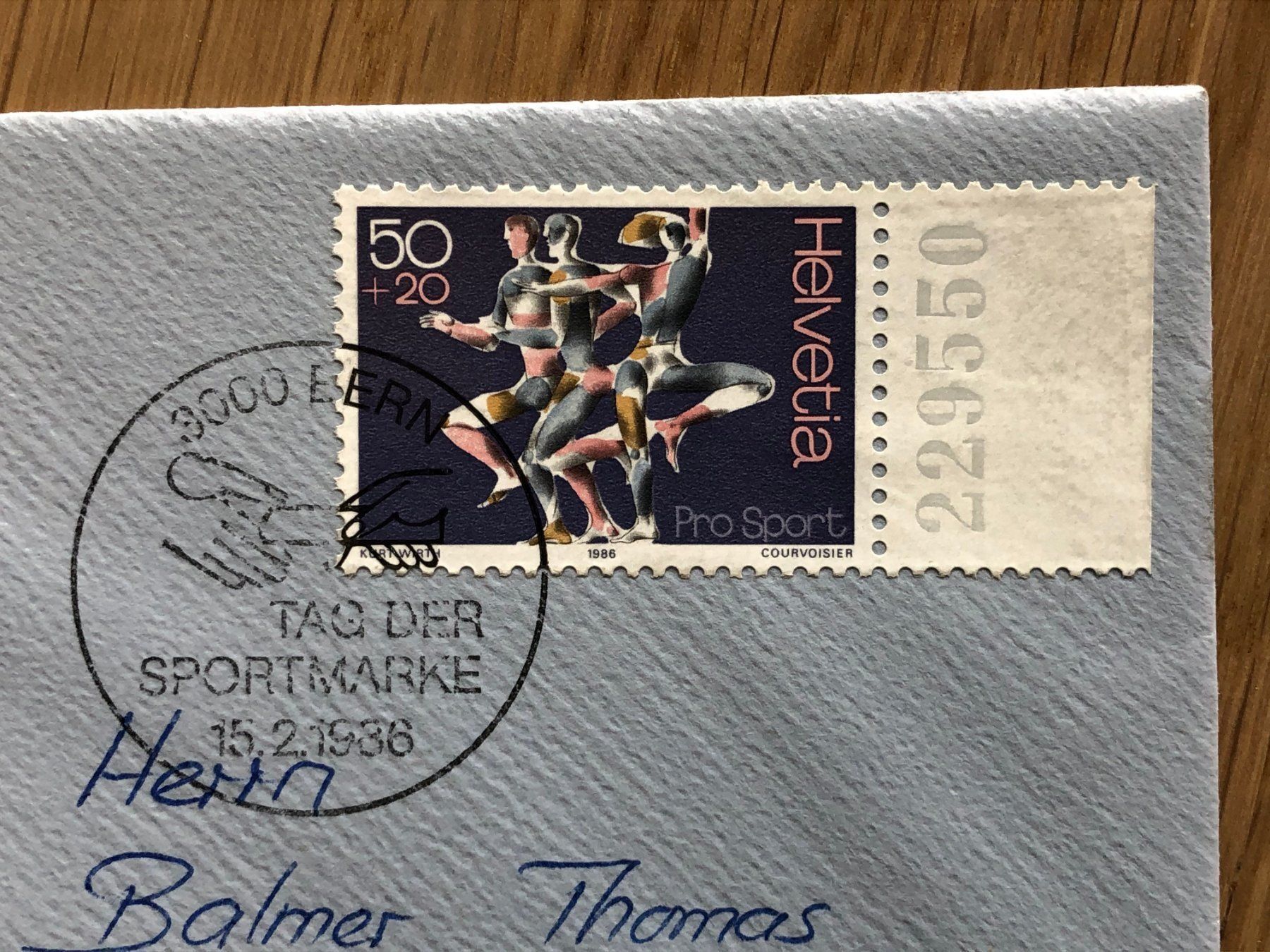 Tous les timbres: Tag der Sportmarke 1986 mit Tabs – D'occasion à Biel/Bienne par TomBaBi 1