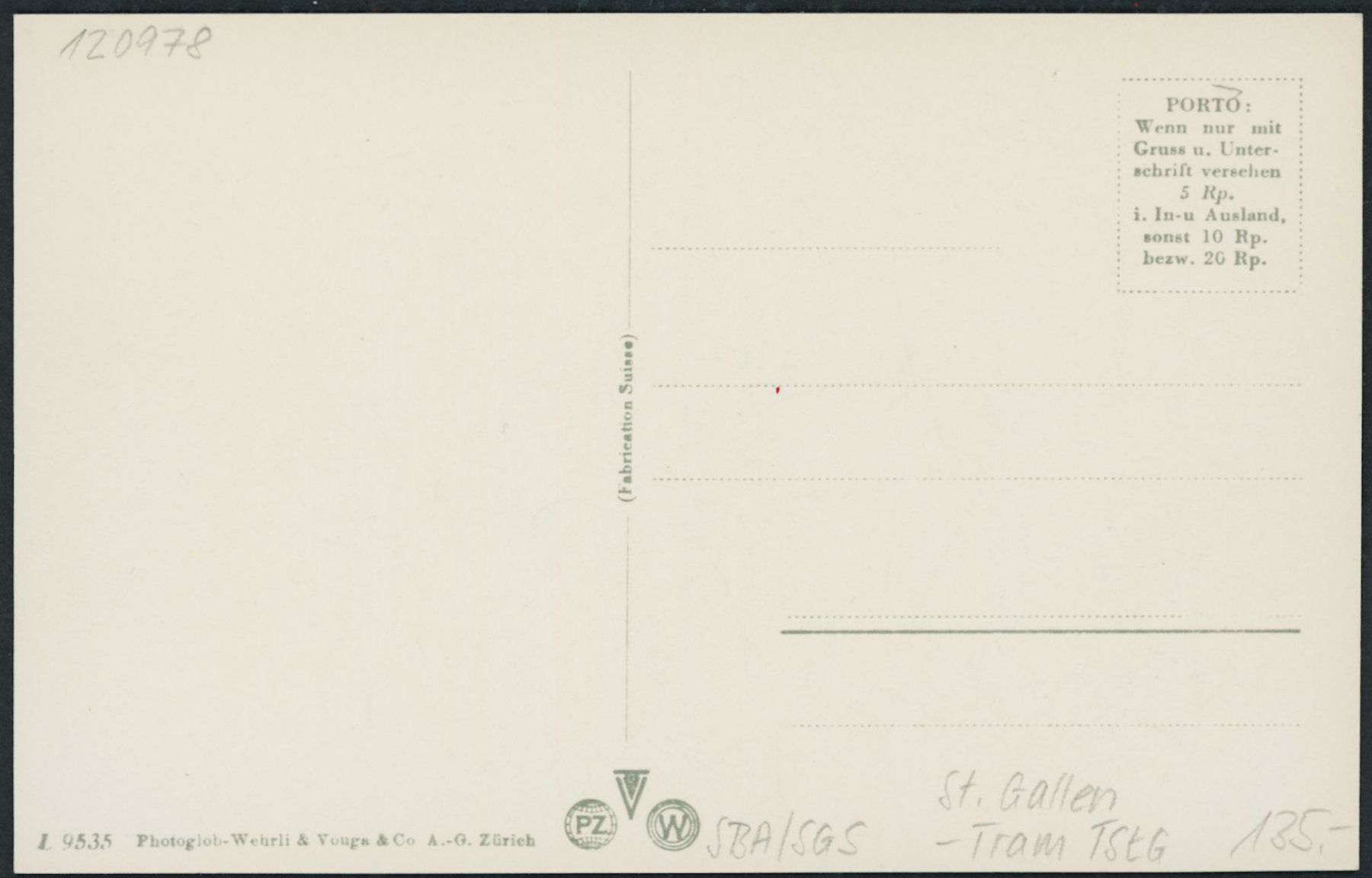 Cartoline postali: SGS St. Gallen - Tram TStG – Usato da Schindellegi venduto da dolpitz 1