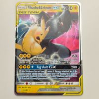 Pokemon Pikachu & Zekrom GX TAG TEAM 33 Illustration Rare