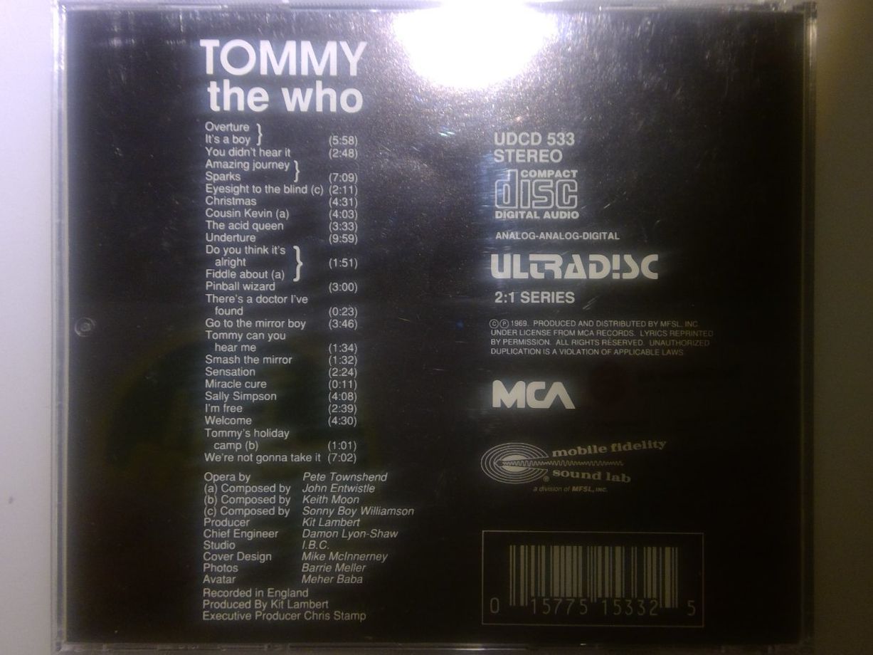 CDs: The Who - Tommy – Gebraucht aus St.Gallen von jalamusic 2