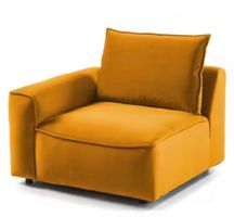 Samt Sofa bernsteinfarben 3 Elemente! Aus der BUCKLEY Serie