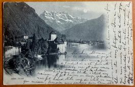 Chillon  au clair de Lune 1898