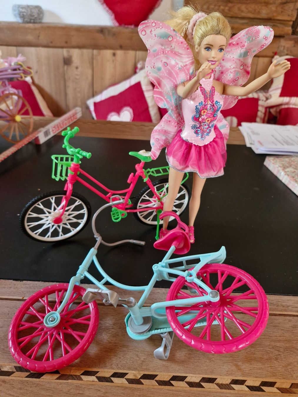 Poupées: Barbie mit Velo – D'occasion à Guarda par rue_bpd7
