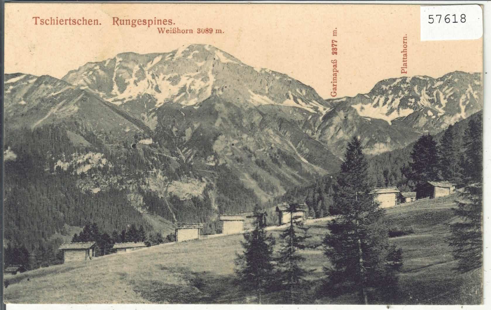 Cartoline postali: Tschiertschen - Rungespines – Usato da Ettingen venduto da Kartenplanet