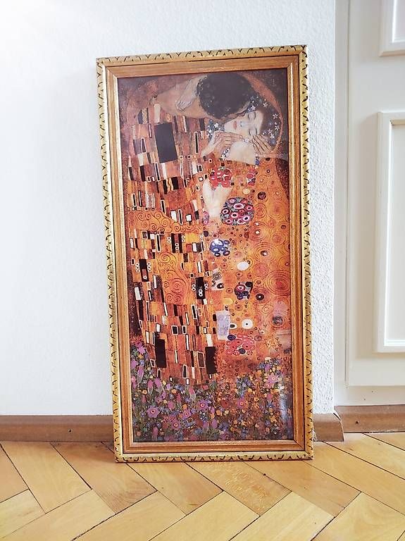 Foto & Immagini: Tableau, poster Klimt Le Baiser – Usato da FRIBOURG venduto da bigpolarbears 1