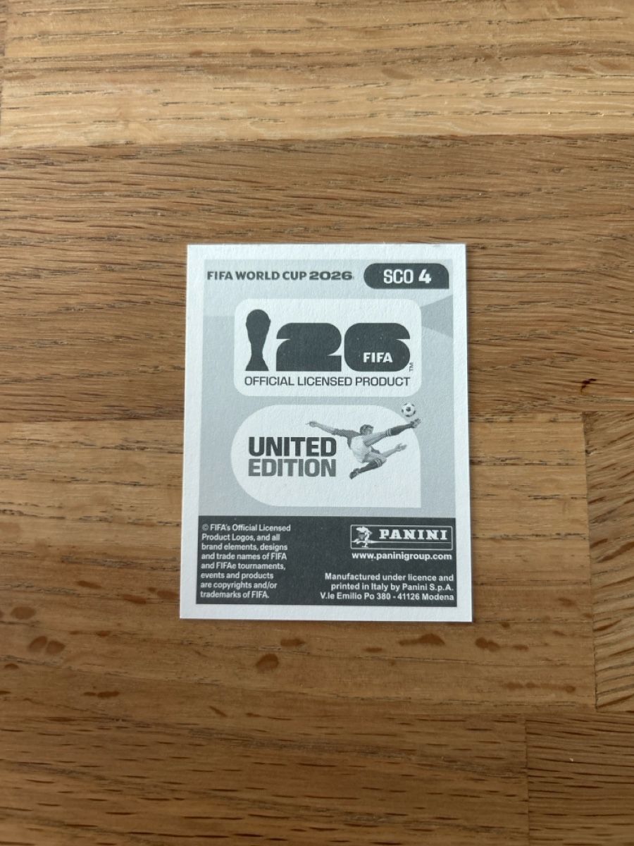 Panini Carte collezionabili: Panini SCO 4 – Nuovo (secondo la descrizione) da Bern venduto da cin_r7xm 1