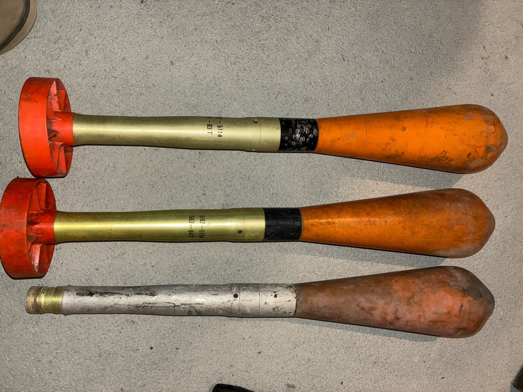 Schweizer Armee Stichwaffen: 3 xKartoffelstampfer Runkel – Gebraucht aus Oberiberg von reimet 1