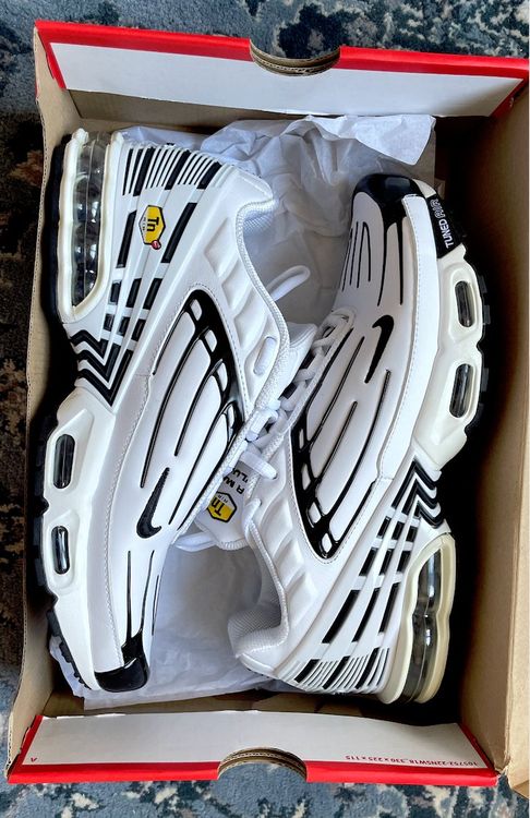 Nike Air Max Plus 3 Tn3 Herrenschuh Black White Leather 42 | Kaufen auf ...