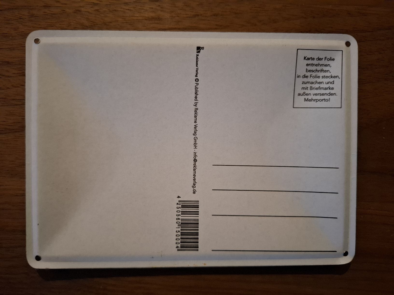 Schilder: Blechschild – Neu (gemäss Beschreibung) aus Wallbach von isa-labella 1