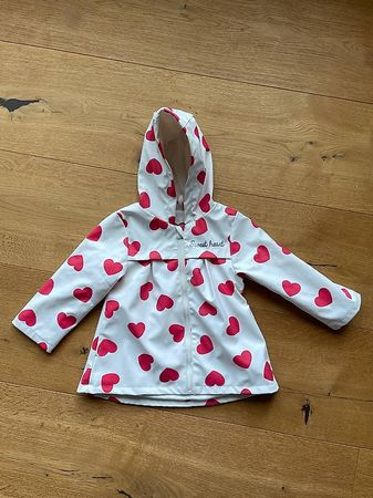 Süsse gefütterte Mädchen Regenjacke Gr. 86