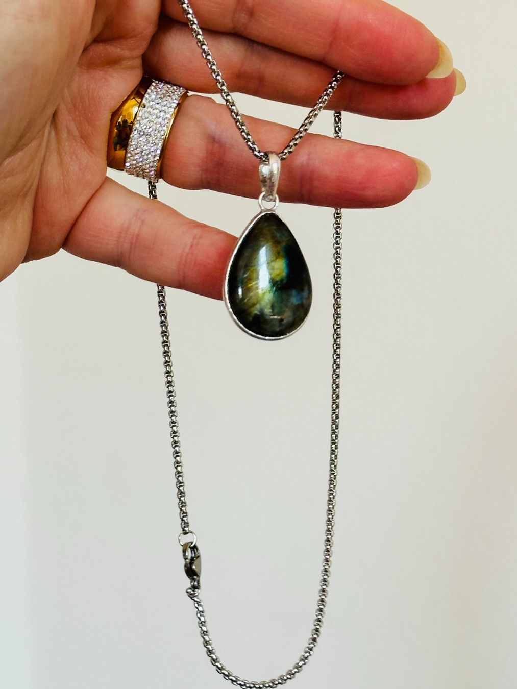 Catenine: Labradorite Gemstone Handmade Jewelry necklace – Nuovo e nell'imballaggio originale da Genève venduto da AGBERG 4