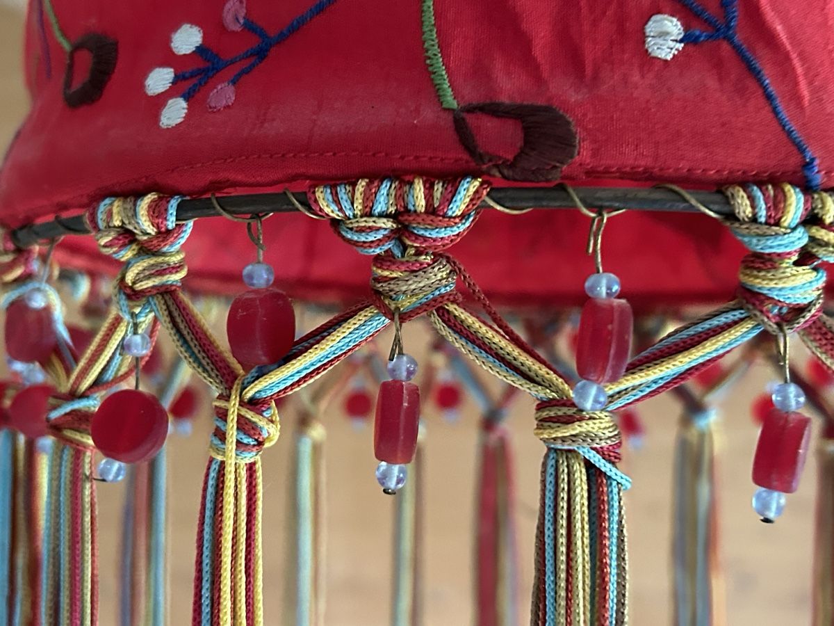 Lampenschirme: Rote Stoff Hängelampe Vintage Boho Ethno Lampenschirm – Neu (gemäss Beschreibung) aus Gais von FidelCastro2 2