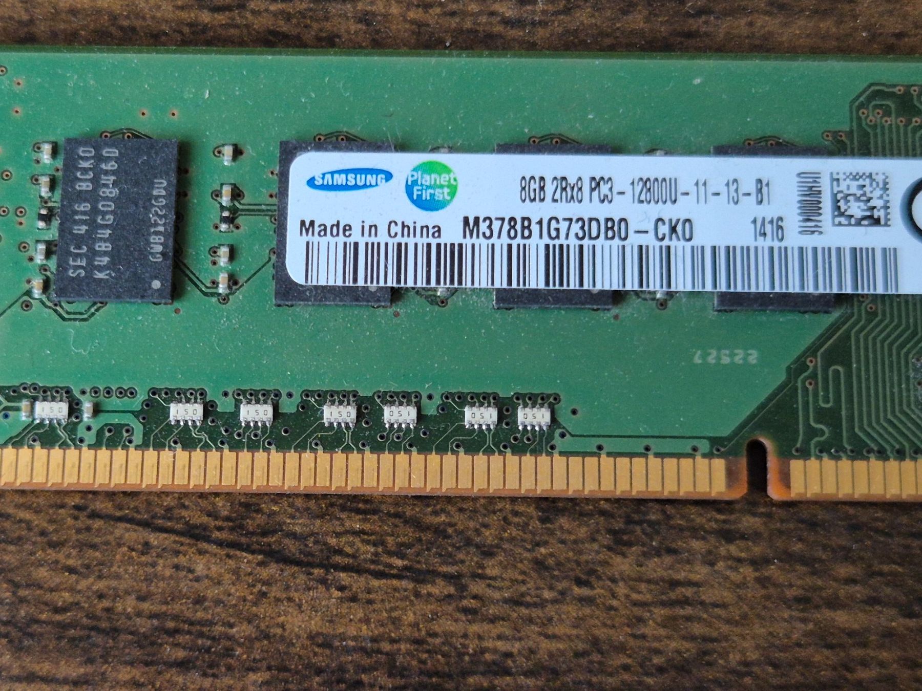 Samsung Memoria / RAM: 8GB 2Rx8 PC3L-12800U-11-13-B1 – Usato da Roggwil BE venduto da GLDANI