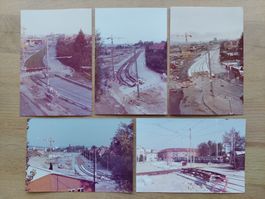 Alte orig. Fotos Verlängerung der Tramlinie 4 (1976)