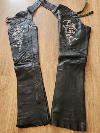Chaps en cuir noir Harley-Davidson femme Taille XXS