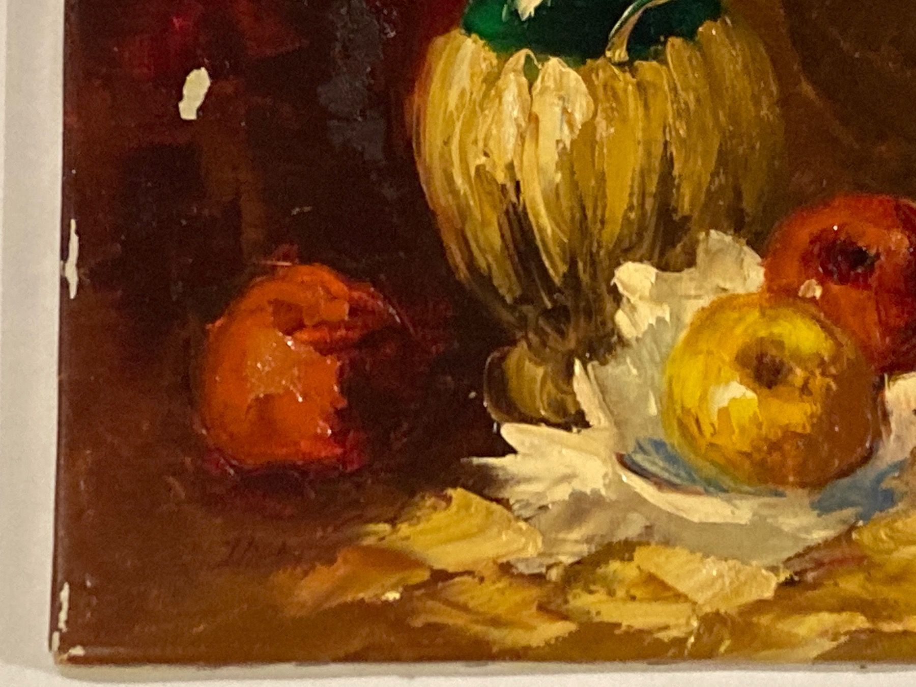 Tableaux: Dickz Stilleben signiert mit Teller, Falsche, Trauben, Äpfel – D'occasion à Hirzel par pjn_d7xp 1