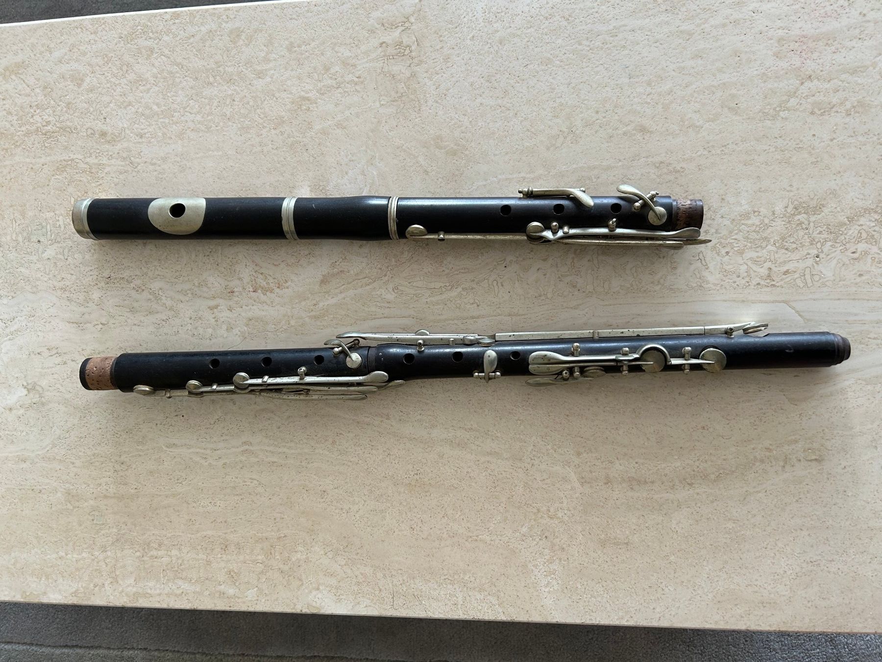 Instruments de musique: Alte Holzquerflöten Teile – Défectueux à Wohlen b. Bern par Titus55