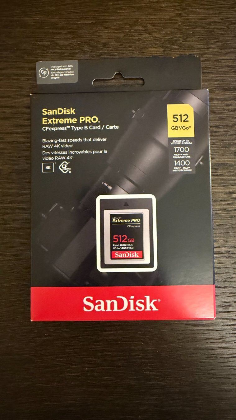 Sandisk Schede di memoria: SanDisk Extreme PRO CFExpress Type B Card - 512 GB – Nuovo e nell'imballaggio originale da Cologny venduto da ame_dhz9