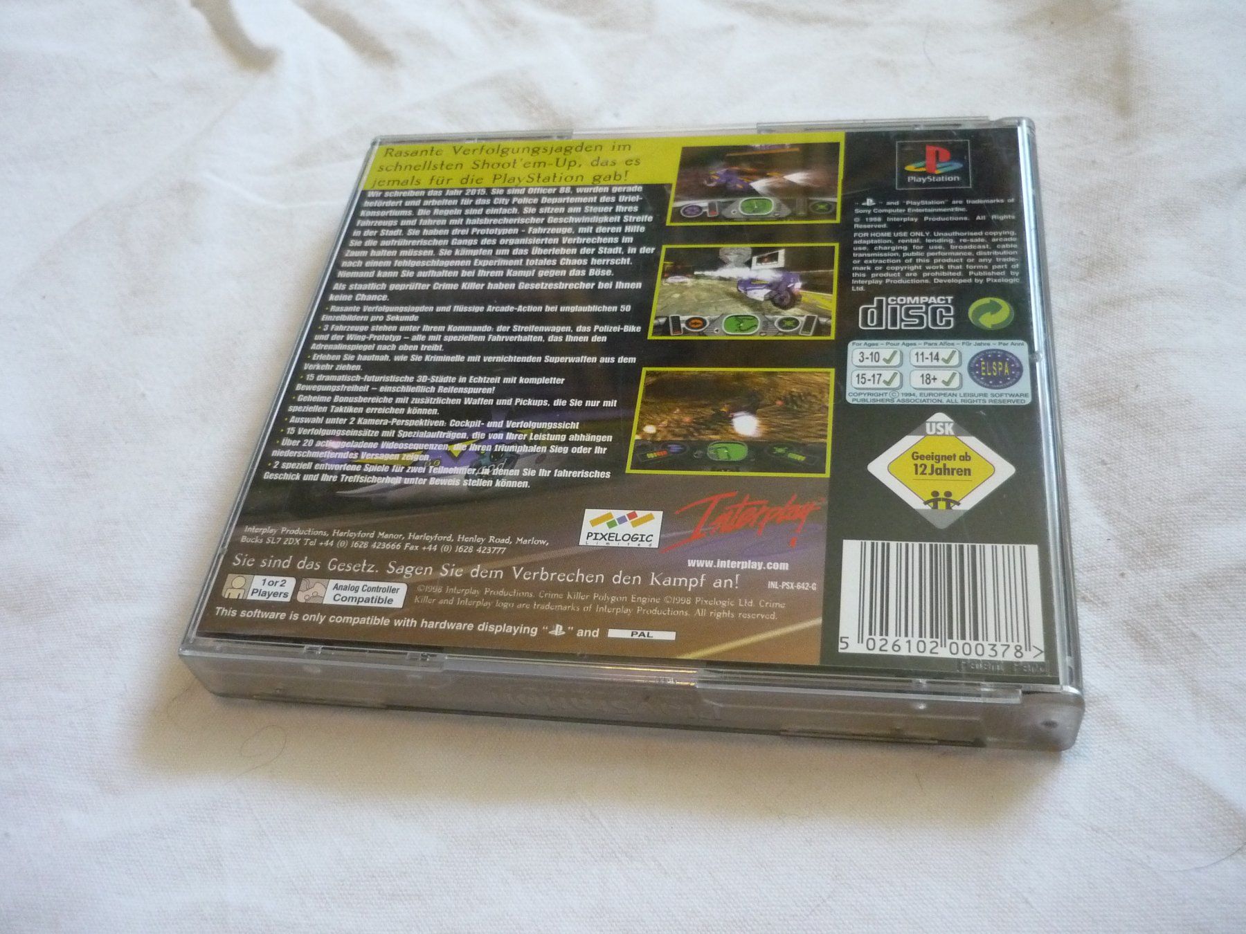 Sony Giochi: Videospiel - PS1 Playstation - Crime Killer – Usato da Beringen venduto da zzRegal 2