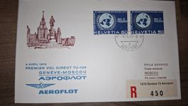 Aeroflot Geneve - Moscou 04.04.1970