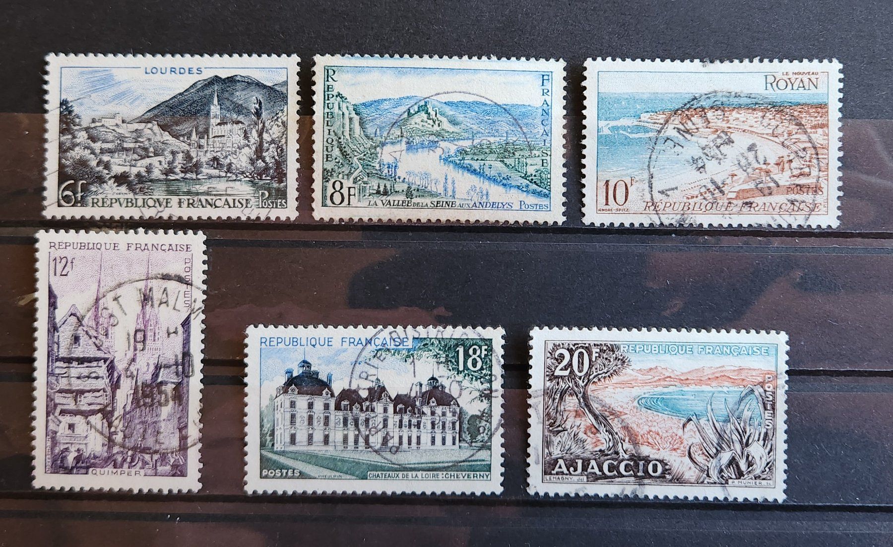 Alle Briefmarken: Frankreich-Mi 1004-1009 Satz ● – Gebraucht aus Hittnau von stamps_and_coins
