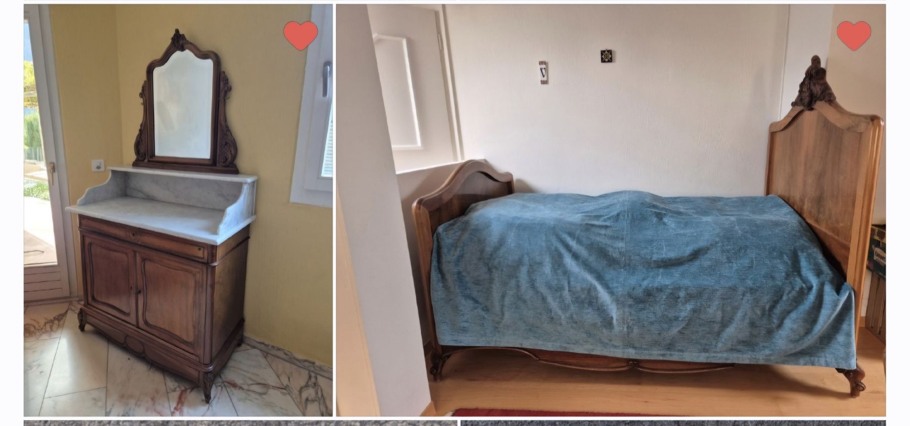 Letti: Antikes Schlafzimmer, Nussbaum – Usato da Domat/Ems venduto da ver_7q9b