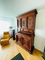Antike Anrichte Buffet 1880er *geschnitzt* Teufel