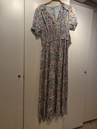 Dea Kudibal Maxikleid Gr. L mit Blumenmuster, Neu!