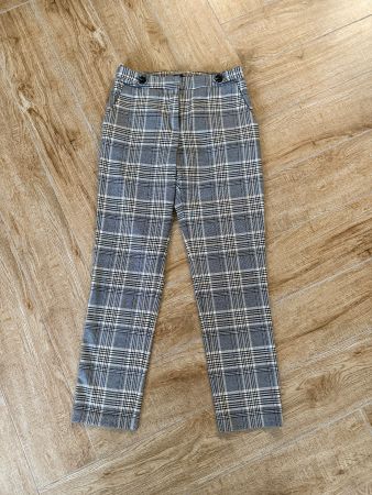 Elegante Karierte Stoffhose, Top Zustand, Grösse 32