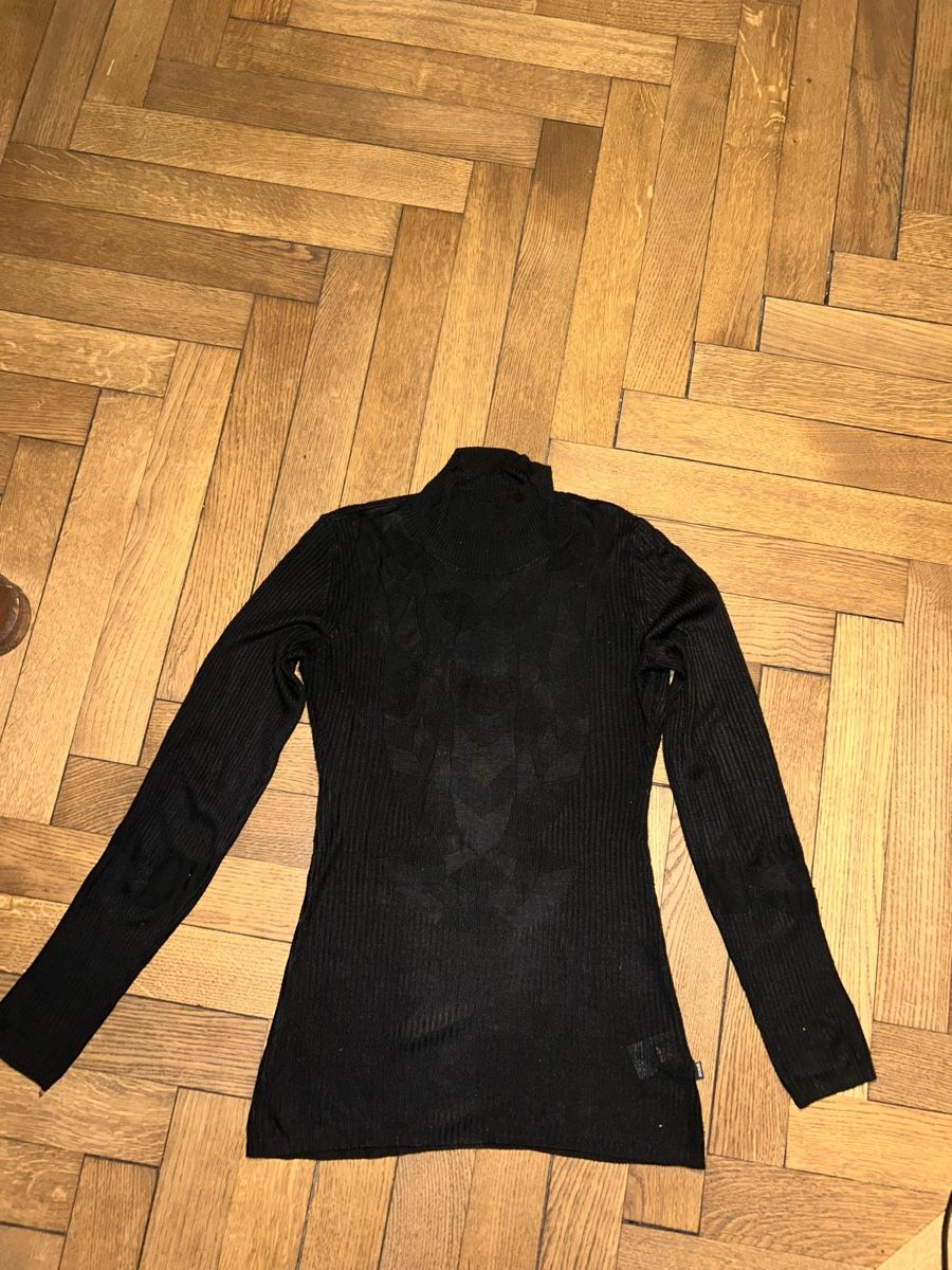 Roberto Cavalli Pullover & Sweatshirts: Just Cavalli Strick-Rollkragenpullover, Gr. 44, Schwarz – Gebraucht aus Steffisburg von viv_5tqt