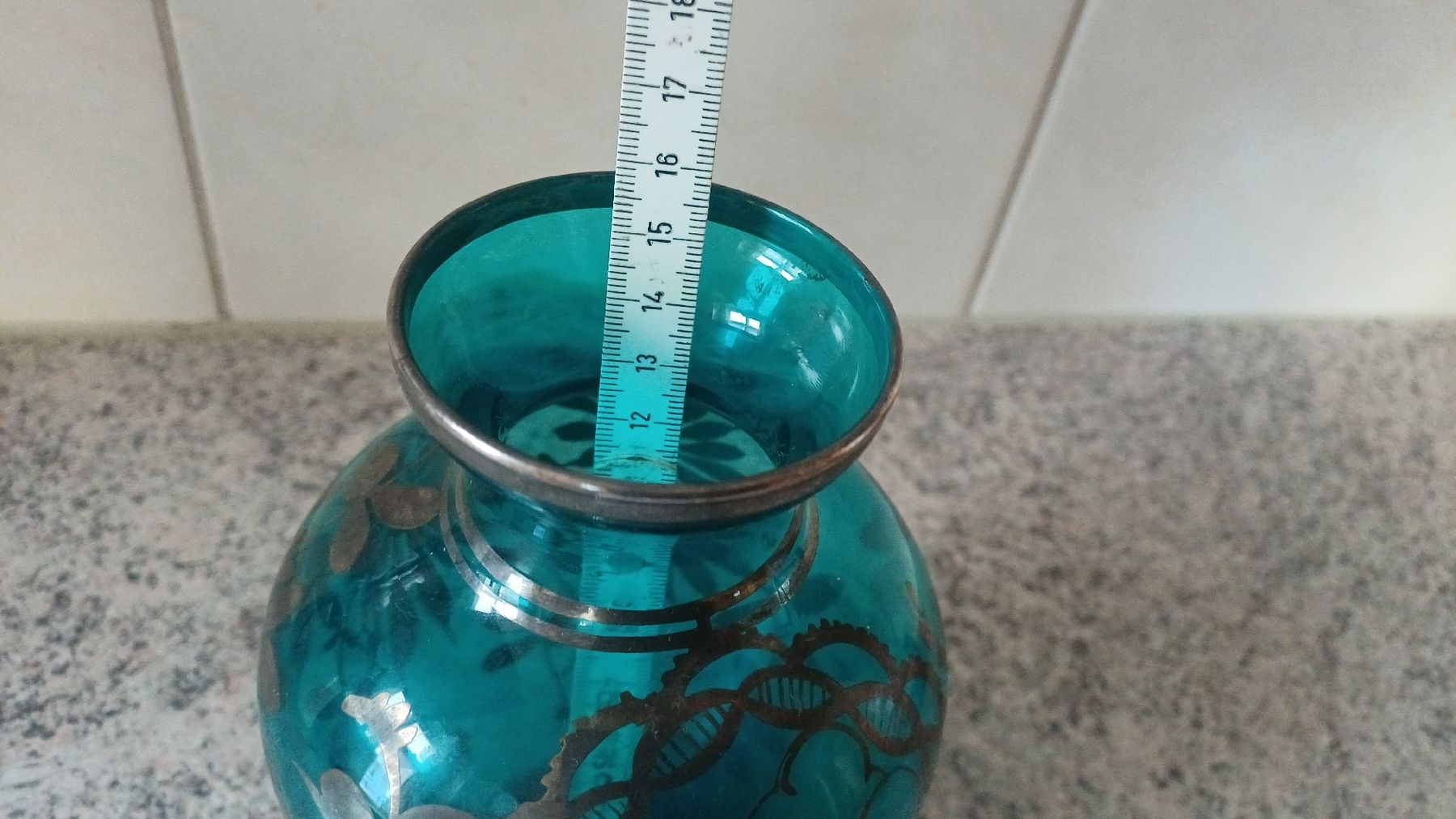 Vasi & Recipienti: Schöne Vase mit versiberung  – Usato da Flawil venduto da Naphtali 4
